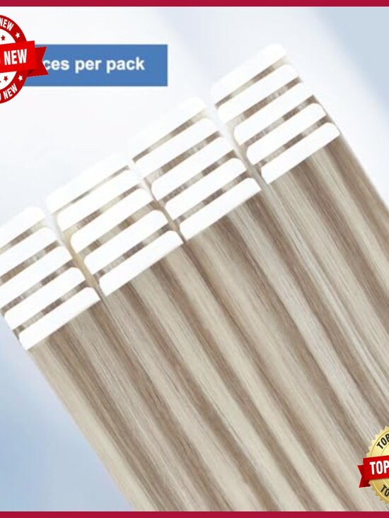 18 Inch Tape In Hair Extensions, 100% Remy Human Hair, Professional Quality